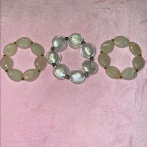 Chunky bracelets 🐚